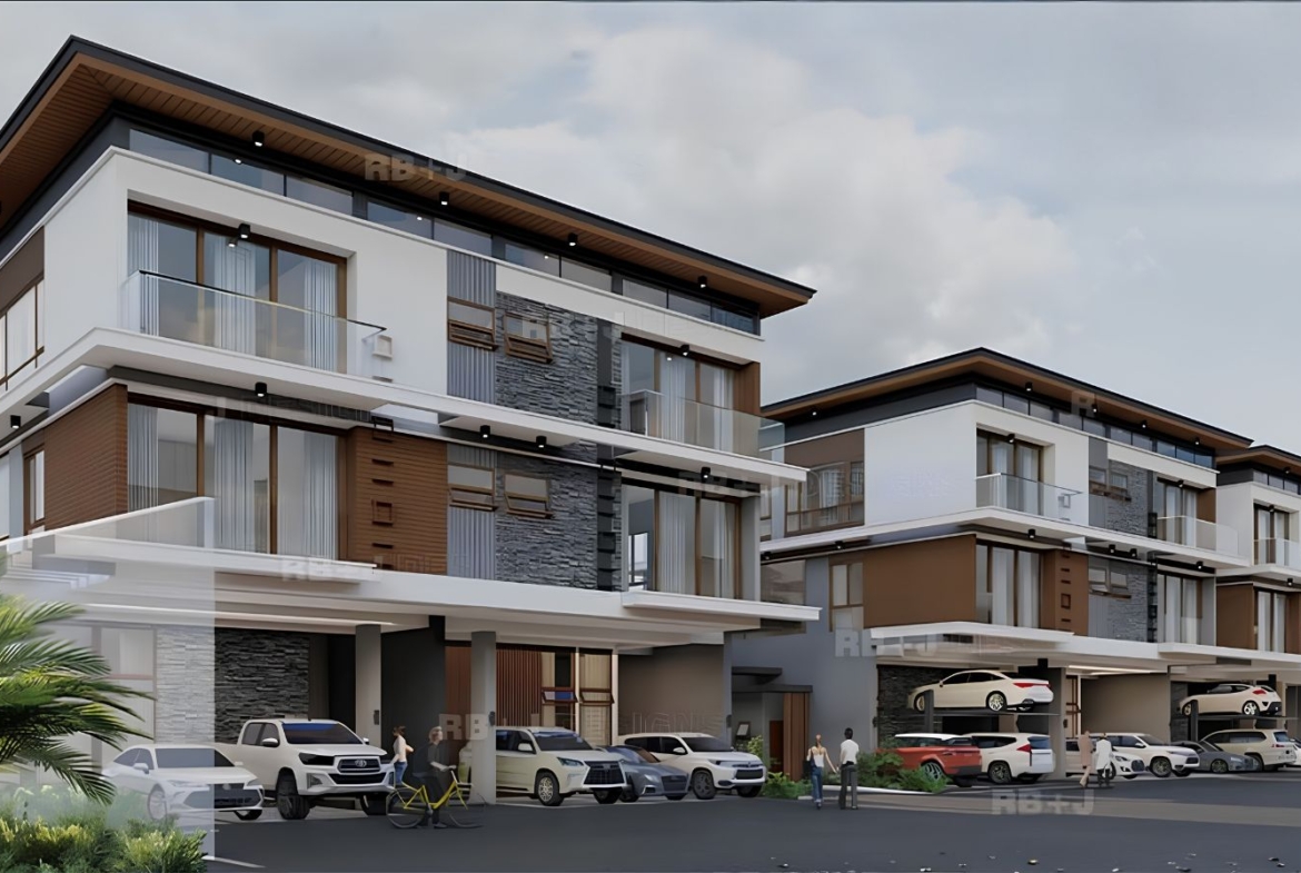 Luxury 3-Storey Townhouses with Attic House And Lot in New Manila