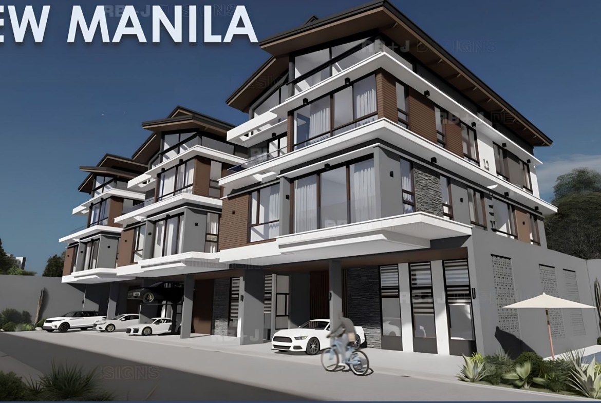Luxury 3-Storey Townhouses with Attic House And Lot in New Manila
