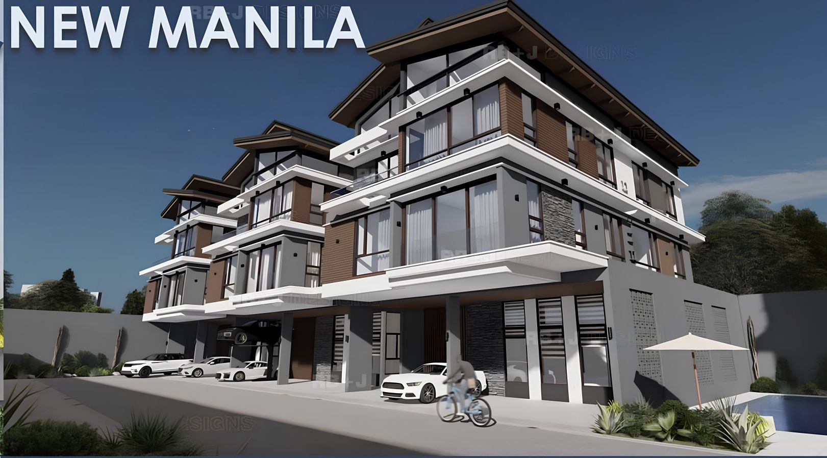 Luxury 3-Storey Townhouses with Attic House And Lot in New Manila
